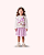 CONJ BLUSA ML BELA SAIA VELUDO LILÁS- ANIMÊ - Imagem 1