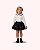 CONJUNTO BLUSA COM PALA SAIA PRETA TULE 28 012 - PETIT CHERIE - Imagem 1