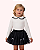 CONJUNTO BLUSA COM PALA SAIA PRETA TULE 28 012 - PETIT CHERIE - Imagem 2