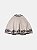 PONCHO TRICOT CRU COM BORDADO PRETO - ANIMÊ - Imagem 3