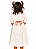 VESTIDO FESTAS FINAL DE ANO OFF WHITE PINTURA FLOR - ALPHABETO - Imagem 2