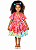 VESTIDO ALEM DAS CORES CEREJA - Imagem 1