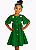 VESTIDO DANCANDO ENTRE FLORES VERDE - Imagem 1