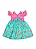 VESTIDO UM DIA DE BORBOLETA ESMERALDA E ROSA - Imagem 2