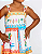 VESTIDO DELICIAS DE VERAO OFF WHITE E LARANJA - ALPHABETO - Imagem 2