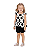 CONJUNTO FEMININO OFF WHITE BOLAS PRETAS - MILON - Imagem 1