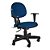 Cadeira Executiva Back System Braços Tecido Azul Com Preto - Imagem 1