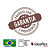 Cadeira Ágata Executiva Giratória Braço Regulável Tecido Azul com Preto - Imagem 2