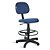 Cadeira Caixa Secretária Tecido Azul Com Preto - Imagem 1
