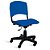 Cadeira Plástica Giratória A/E Azul Lara - Imagem 3