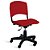Cadeira Plástica Giratória A/E Vermelho Lara - Imagem 2