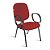 Cadeira Diretor Pé Palito Braços Tecido Vermelho - Imagem 1