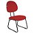 Cadeira Executiva Pé Sky Tecido Vermelho - Imagem 1
