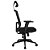 Cadeira Presidente Braços Tecido Preto Saturno - Imagem 3