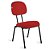 Cadeira Secretária Pé Palito Tecido Vermelho - Imagem 1
