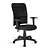 Cadeira Executiva Giratória C/ Lâmina Braços Tecido Preto Mercúrio - Imagem 1