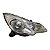 Farol Dianteiro C3 2013 A 2019 (Trincado Lente) Direito Mascara Cromada Valeo Original - Imagem 1