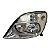 Farol Dianteiro Scenic 2001 A 2011 (Lente Riscada) Esquerdo Mascara Cromada Foco Duplo 7701047604 6009371 Original - Imagem 1