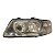 Farol Dianteiro Audi A3 1996 A 2006 (Lente Craquelada/Ferrugem Foco) Direito Mascara Negra Foco Duplo Paralelo - Imagem 1