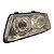 Farol Dianteiro Audi A3 1996 A 2006 (Lente Craquelada/Ferrugem Foco) Direito Mascara Negra Foco Duplo Paralelo - Imagem 4
