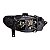 Farol Dianteiro Palio Siena Strada G3 2004 A 2017 (Lente Craquelada) Esquerdo Mascara Cromada Aro Preto Foco Duplo 51779 - Imagem 5