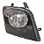 Farol Dianteiro Ecosport 2003 A 2007 (Lente Riscada) Direito Mascara Negra Aro Cromado Foco Simples Paralelo - Imagem 4