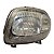 Farol Dianteiro Clio 1999 A 2002 (Lente Manchada) Direito Mascara Cromada Foco Simples Original - Imagem 3