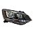 Farol Dianteiro Fox Crossfox Spacefox 2015 A 2020 (Risco Na Lente) Direito Mascara Negra Aro Cromado Foco Duplo 5Z094100 - Imagem 1