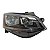 Farol Dianteiro Fox Crossfox Spacefox 2015 A 2020 (Risco Na Lente) Direito Mascara Negra Aro Cromado Foco Duplo 5Z094100 - Imagem 4