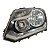 Farol Dianteiro Amarok 2011 A 2017 (Craquelado Na Lente) Esquerdo Mascara Negra Aro Cromado Foco Duplo Original - Imagem 4