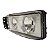 Farol Dianteiro Iveco Stralis Tector 2006 A 2011 Esquerdo Mascara Cromada 45251748 45250748 Original - Imagem 2