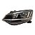 Farol Dianteiro Fox Crossfox 2015 A 2022 Esquerdo Mascara Negra Aro Cromado (Linha Inf. Cromada) Original - Imagem 1