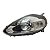 Farol Dianteiro Punto 2013 A 2017 Esquerdo Mascara Negra Aro Cromado 518784090 2122351 Original - Imagem 1