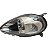 Farol Dianteiro Punto 2013 A 2017 Esquerdo Mascara Negra Aro Cromado 518784090 2122351 Original - Imagem 3