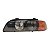 Farol Dianteiro Bmw E39 520I 230I 240I 1996 A 2000 (Regulador Quebrado) Esquerdo Mascara Negra Original - Imagem 1