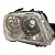 Farol Dianteiro Palio Siena Strada G3 2004 A 2017 (Foco Descascado) Direito Mascara Cromada Aro Preto Paralelo - Imagem 3