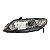 Farol Dianteiro New Civic 2007 A 2011 (Lente Quebrada) Esquerdo Mascara Negra Aro Cromado 33151Snjm020M1 Original - Imagem 1
