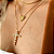 Colar Cruz em Zircônias Brancas folheado em ouro 18k - Imagem 1