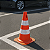 CONE SINALIZAÇÃO PVC - 50 CM | LARANJA E BRANCO - Imagem 5
