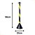 PEDESTAL ZEBRADO - 90CM | PRETO/AMARELO - Imagem 2