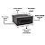MINI RACK 19 COMPACT LITE - 03U X 370MM - PORTA ACRILICA - CKD - PRETO' - Imagem 4