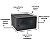 MINI RACK 19 COMPACT LITE - 04U X 370MM - P.A. - CKD - PRETO' - Imagem 4