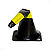 CONE FLEXÍVEL 75 CM COM REFLETIVO | PRETO E AMARELO - Imagem 2