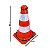 CONE FLEXÍVEL REFLETIVO LARANJA - 50 CM - Imagem 3