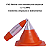 CONE FLEXÍVEL REFLETIVO LARANJA - 50 CM - Imagem 4
