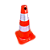 CONE FLEXÍVEL REFLETIVO LARANJA - 50 CM - Imagem 1