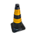 CONE FLEXÍVEL REFLETIVO PRETO - 50 CM - Imagem 1