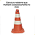 CONE DE SINALIZAÇÃO RÍGIDO FOSCO LARANJA E BRANCO 50 CM - Imagem 4