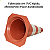 CONE DE SINALIZAÇÃO RÍGIDO FOSCO LARANJA E BRANCO 50 CM - Imagem 5