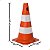 CONE DE SINALIZAÇÃO RÍGIDO FOSCO LARANJA E BRANCO 50 CM - Imagem 7
